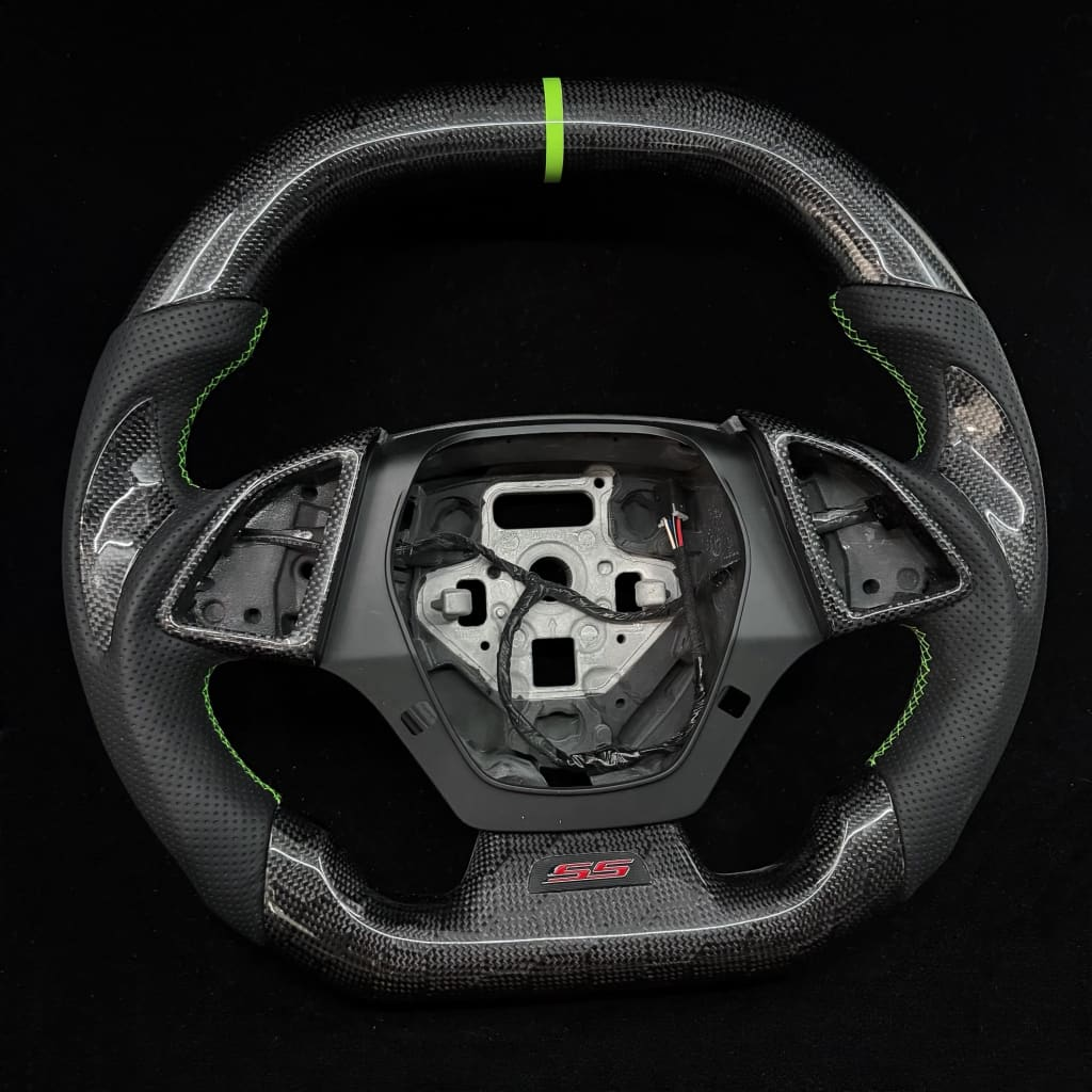 Honeycomb Carbon Fiber Steering Wheel Fits Chevrolet 2016-2024 Camaro