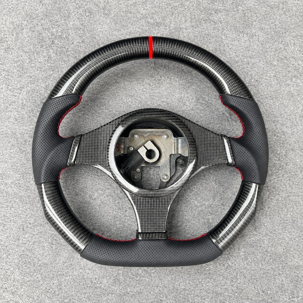 Carbon Fiber Steering Wheel Fits 2001-2007 Mitsubishi EVO 7 8 9