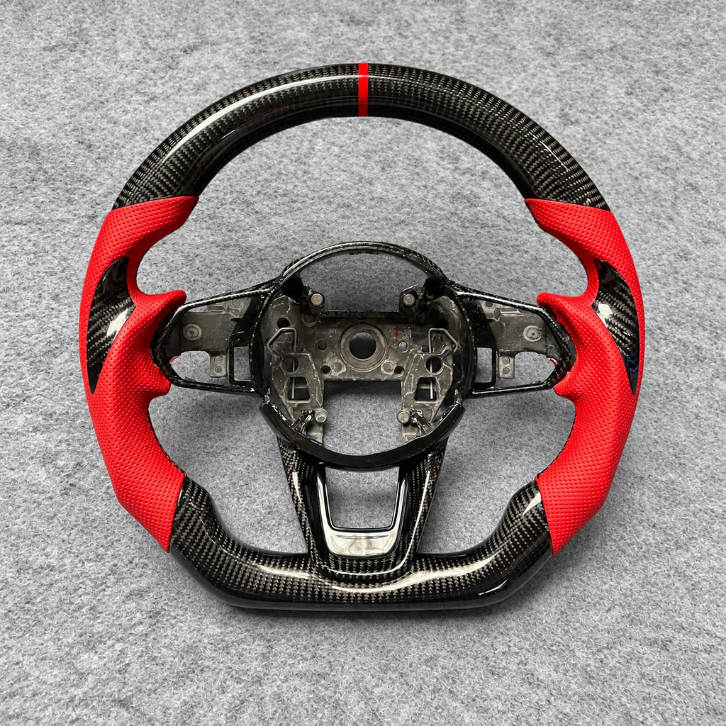 Carbon fiber steering wheel fits Acura TLX MDX 2021‑2026