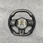 Matte Carbon Fiber Steering Wheel Fits 2008-2015 Mitsubishi EVO X