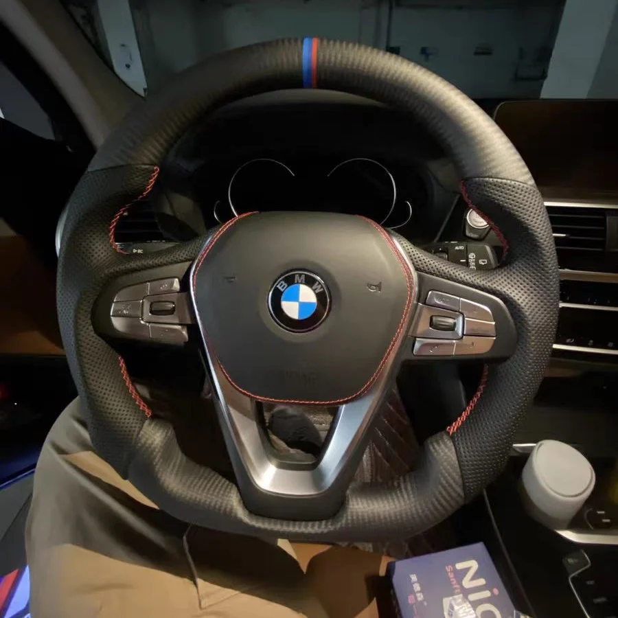 Matte Carbon Fiber Steering Wheel fits BMW X3 G01 / X4 G02 / X5 G05 / X7 G07 / 7 Series G11 G12 / 3 Series G20 G21 / 5 Series G30 G31 /i4