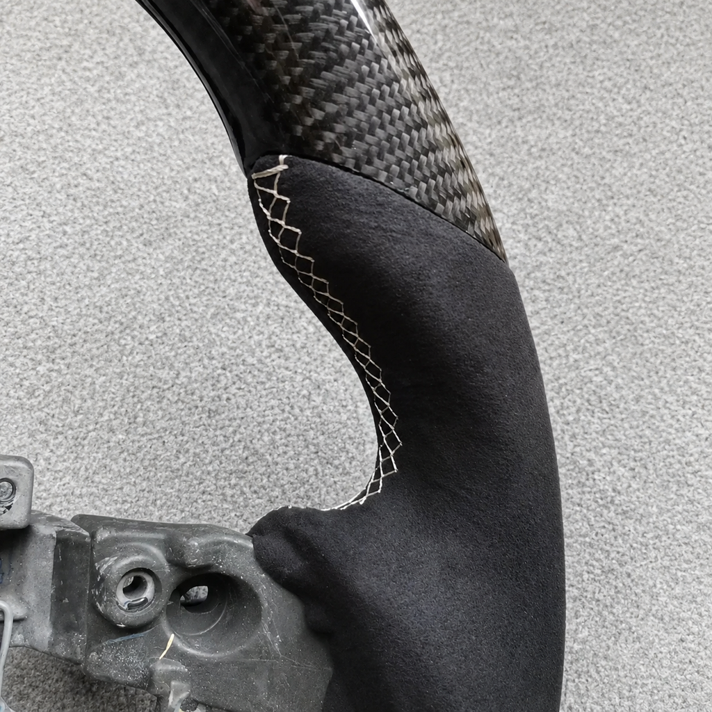 Alcantara Carbon Fiber Steering Wheel Fits 2011‑2015 Scion iQ