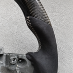 Alcantara Carbon Fiber Steering Wheel Fits 2011‑2015 Scion iQ