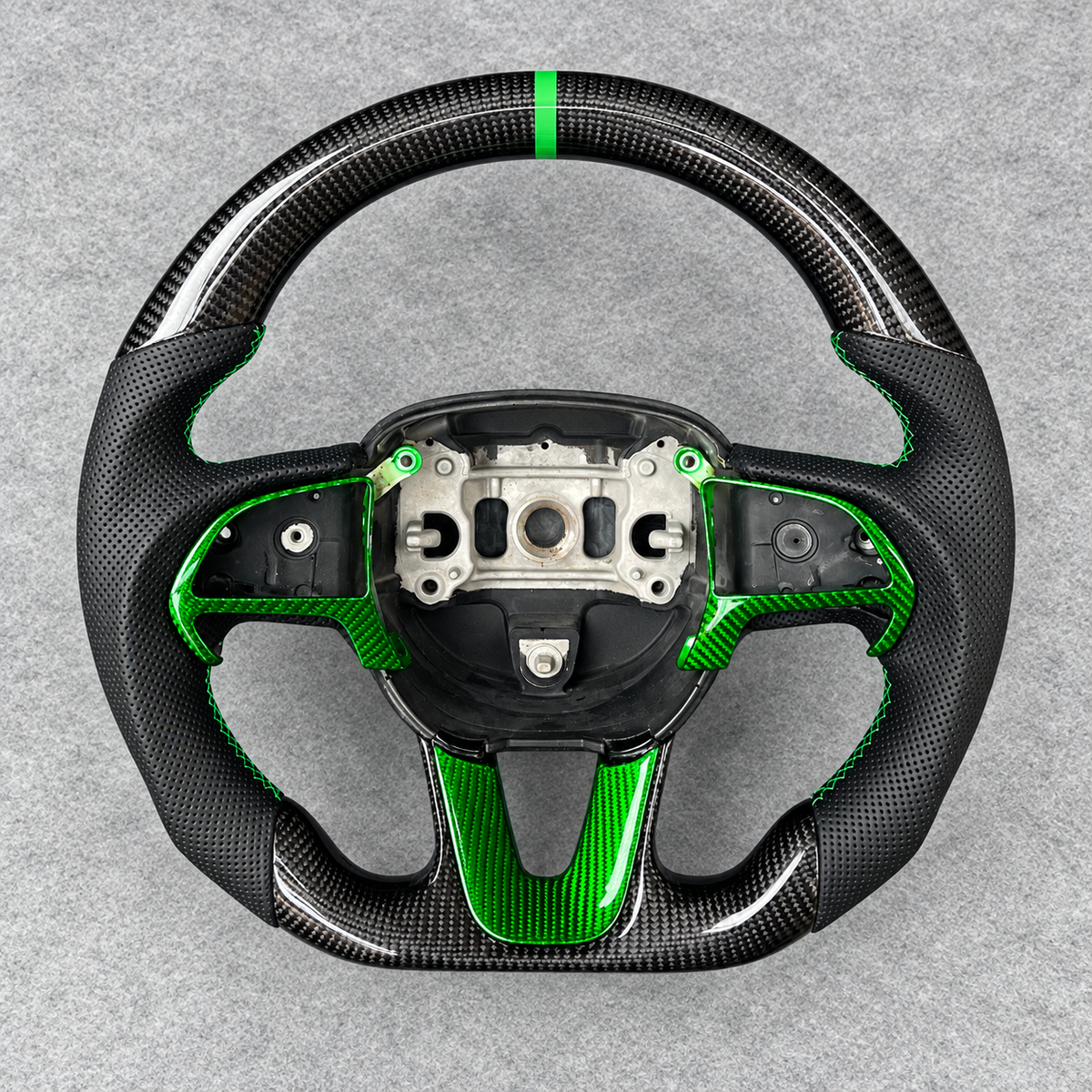 Carbon Fiber Steering Wheel Fits Dodge 2016-2023 Charger / 2015-2023 Challenger / 2014-2023 Durango