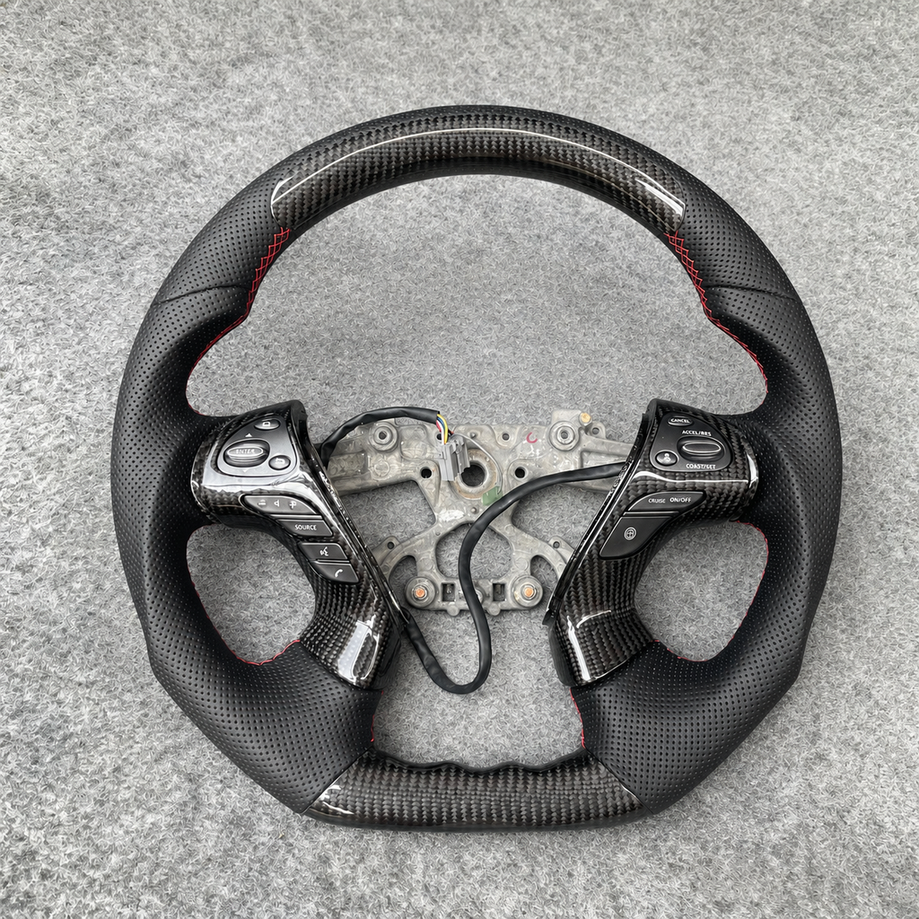 Carbon Fiber Steering Wheel fits Infiniti 2011-2019 M25 M35 M37 M56