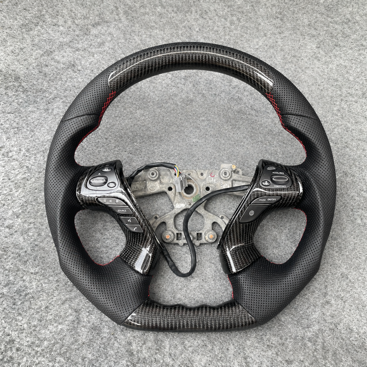 Carbon Fiber Steering Wheel fits Infiniti 2011-2019 M25 M35 M37 M56