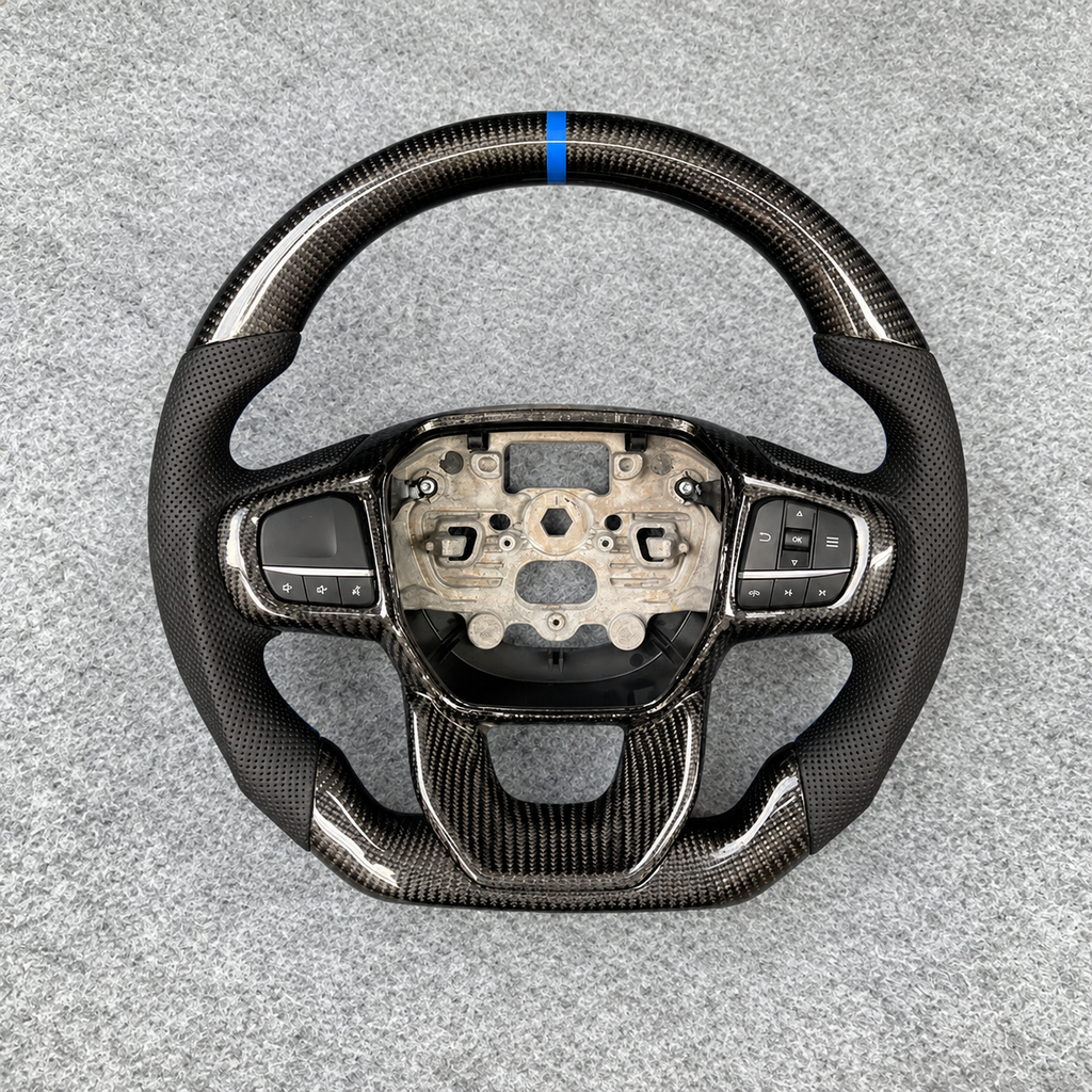 Custom Carbon Fiber Steering Wheel Fits 2023-2026 Ford Ranger