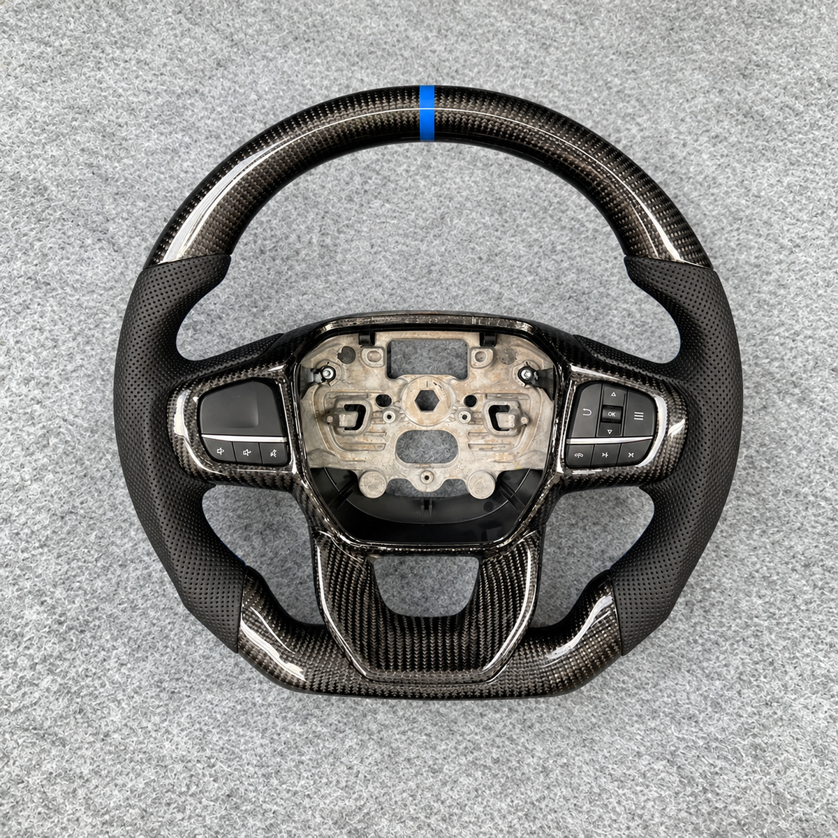 Custom Carbon Fiber Steering Wheel Fits 2023-2026 Ford Ranger