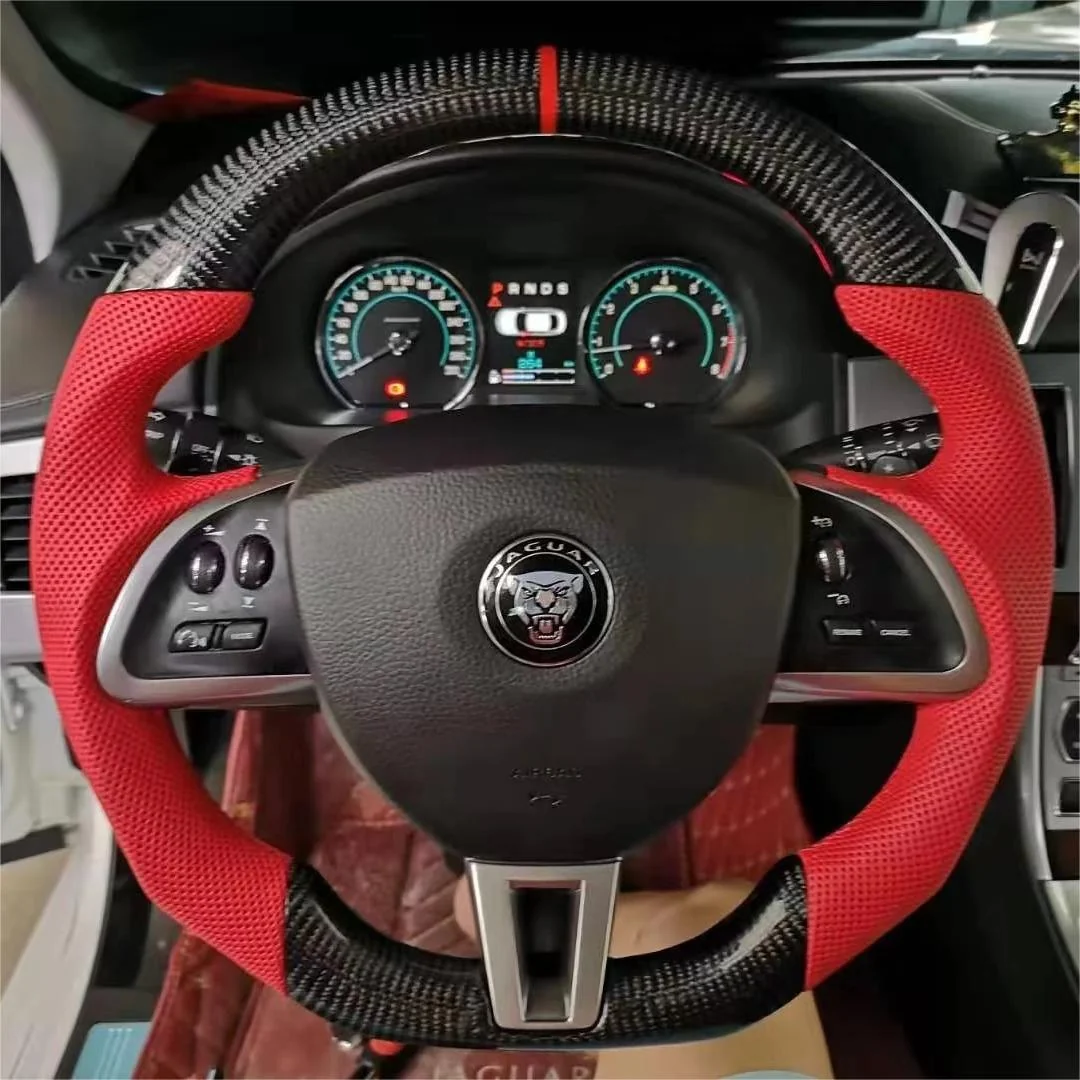 Carbon Fiber Steering Wheel fits Jaguar XK XKR 2007-2009 / XF 2008-2015