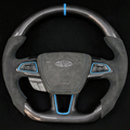 Carbon fiber steering wheel fits Ford 2015-2018 Focus MK3 RS/ST / 2018-2021 EcoSport / 2017-2019 Escape