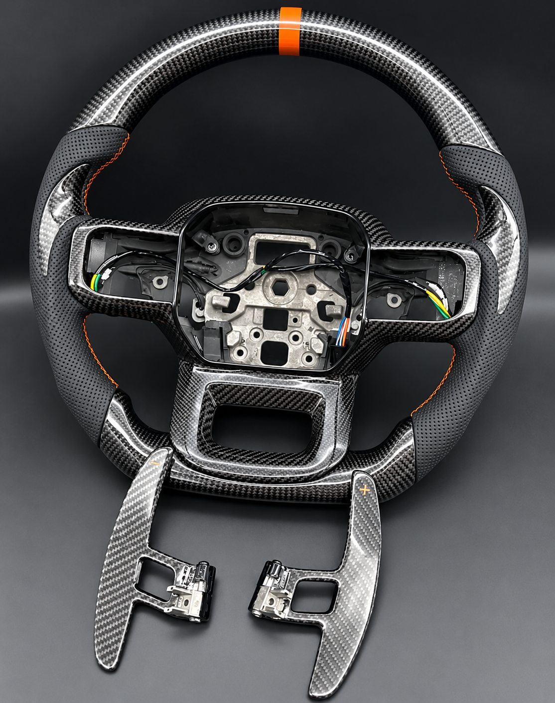 Carbon Fiber Steering Wheel Fits Ford F150 / Raptor 2021+