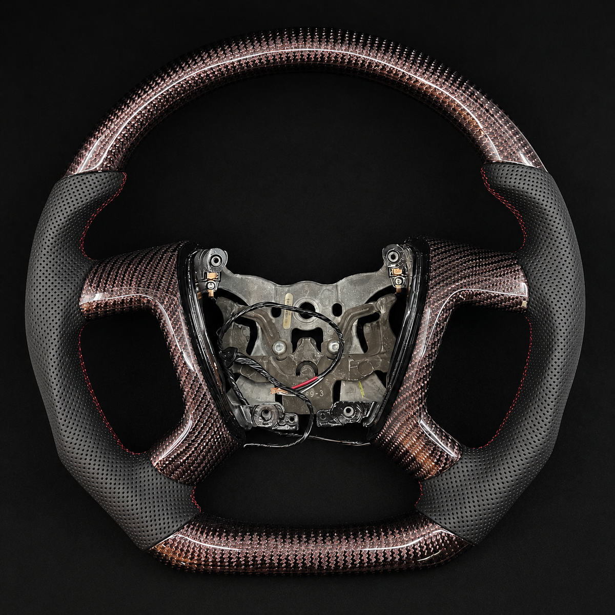 Carbon Fiber Steering Wheel Fits 2007-2013 Chevrolet Silverado/Tahoe | GMC Sierra/Yukon | Cadillac Escalade
