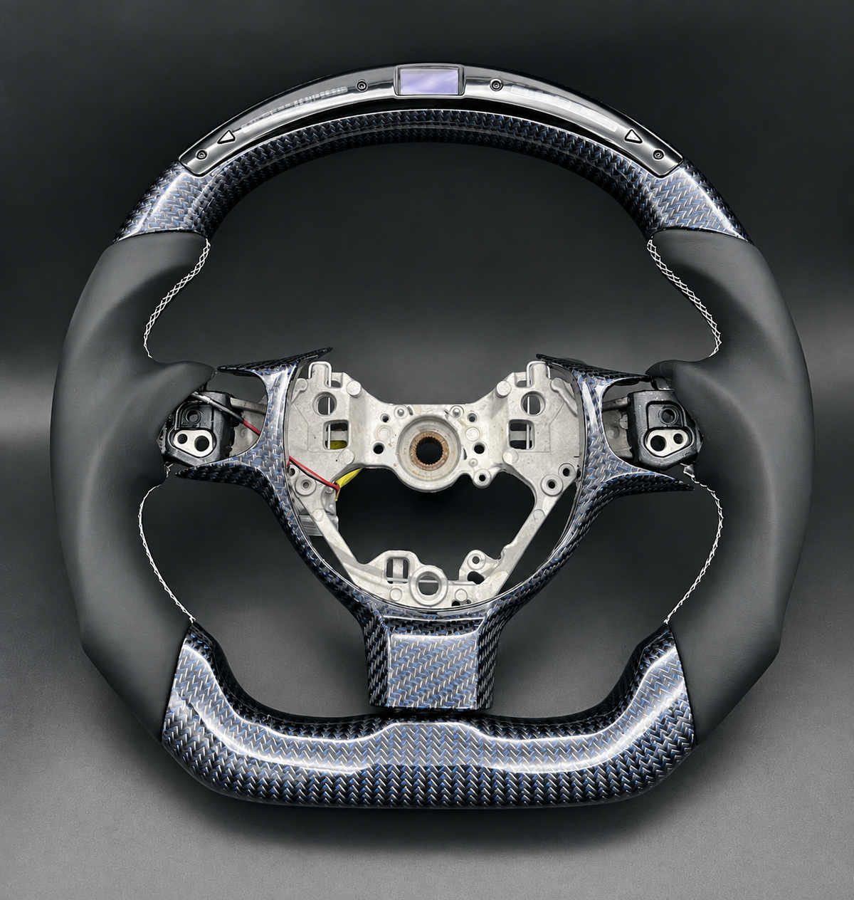 LED Carbon Fiber Steering Wheel Fits Toyota FT86 GT86 FRS 2017-2026 / Subaru BRZ 2017-2026