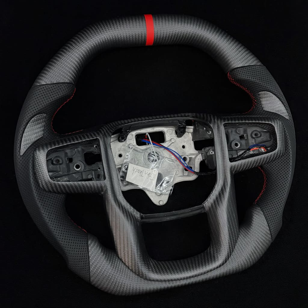 Matte Carbon Fiber Steering Wheel for GMC Sierra 2019-2026