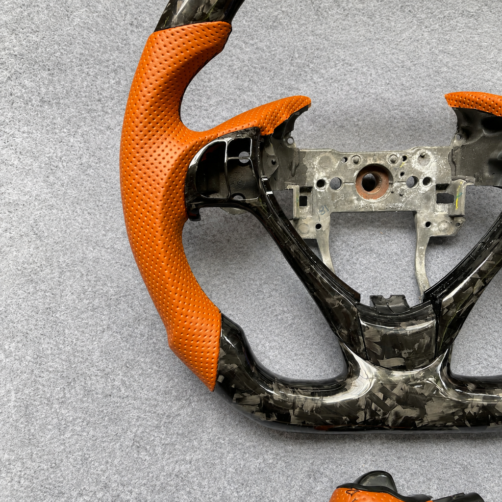Forged carbon fiber steering wheel and gear knob fit Acura TL / ILX RDX