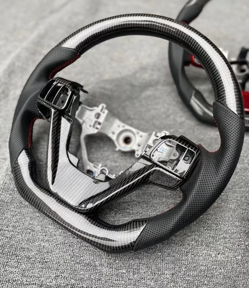 Carbon Fiber Steering Wheel Fits 2014‑2019 Toyota Highlander / Sienna