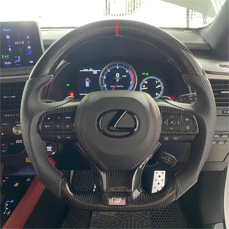 Carbon Fiber Steering Wheel Fits 2016-2022 RX350 450h ES350 ES300 GS350 GS450 LX570 GS300 GS200T 2020-2023 GX460 (Copy) (Copy)