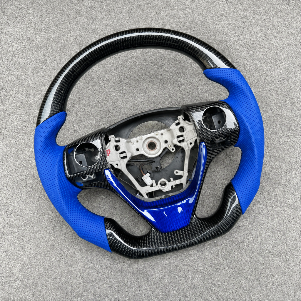 Custom Carbon Fiber Steering Wheel Fits 2013‑2018 Toyota RAV4 / Corolla / Vios / Scion iM