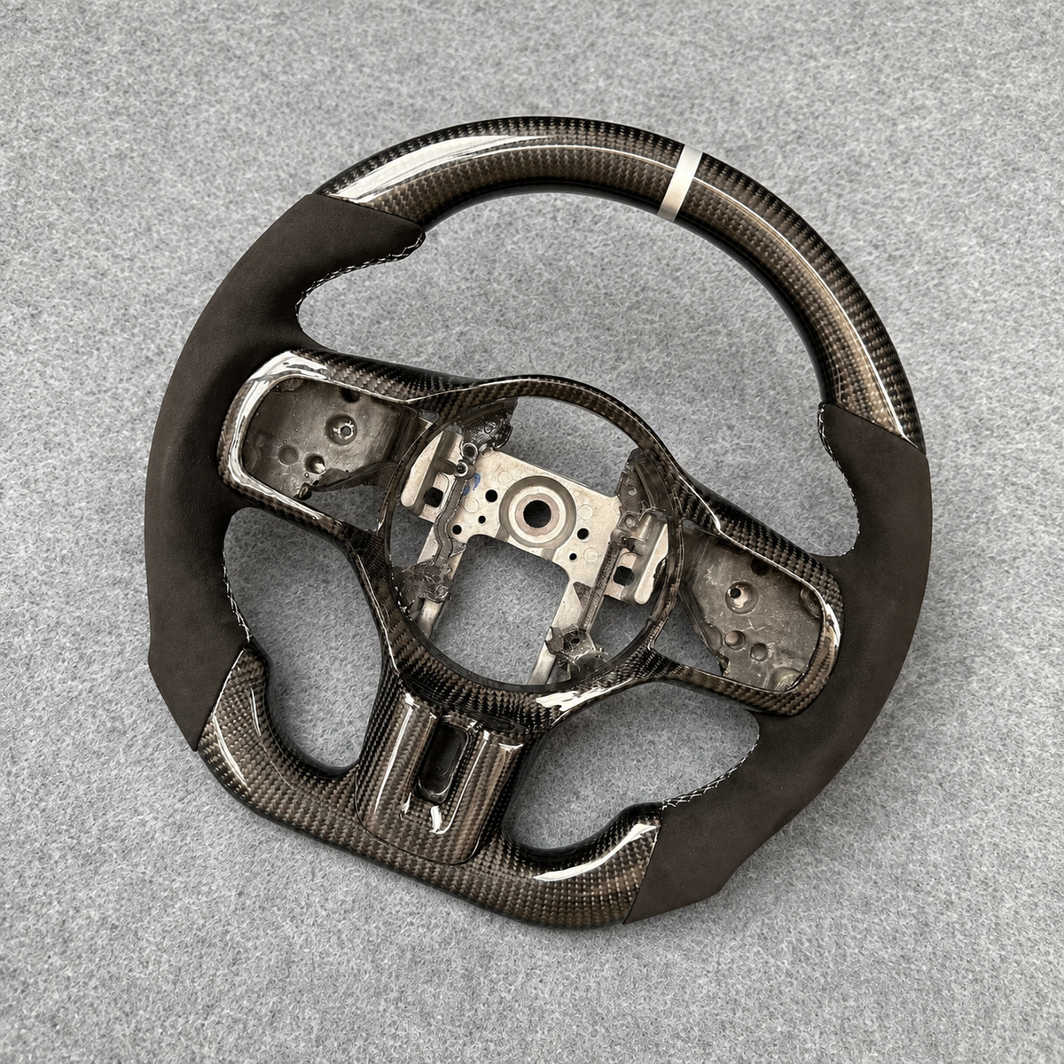 Custom Carbon Fiber Steering Wheel For Mitsubishi Evolution EVO X / Lancer