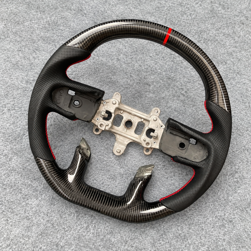 Carbon Fiber Steering Wheel fits 2019-2025 Dodge Ram 1500 2500 3500
