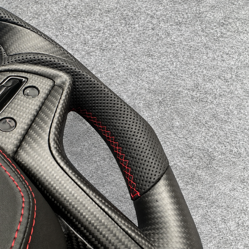 Matte carbon fiber steering wheel fits Cadillac 2015-2020 Escalade / 2013-2019 XTS / 2014-2016 SRX