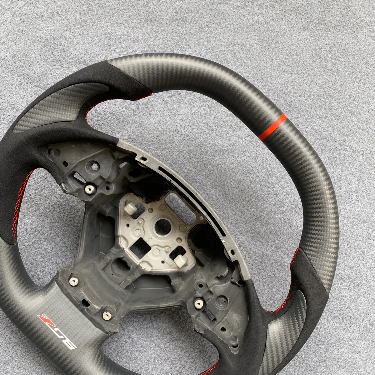 Matte Carbon Fiber Steering Wheel Fits Corvette C7 2014-2019