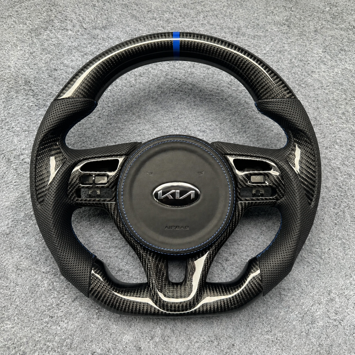 Carbon Fiber Steering Wheel Fits 2016–2020 Kia Optima