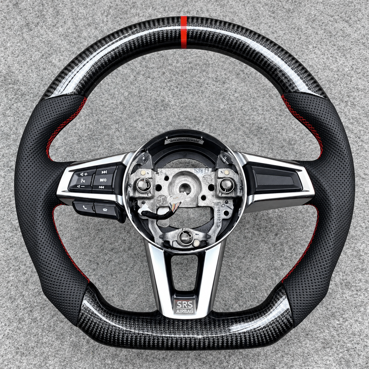 Custom Carbon Fiber Steering Wheel fits 2016+ Mazda MX-5 (ND) Miata | LYC Auto Parts