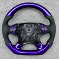 Purple carbon fiber steering wheel fits Acura TL 2004‑2006