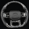 Silver Flakes Forged Carbon Fiber Steering Wheel Fits Ford F150 / Raptor 2021+