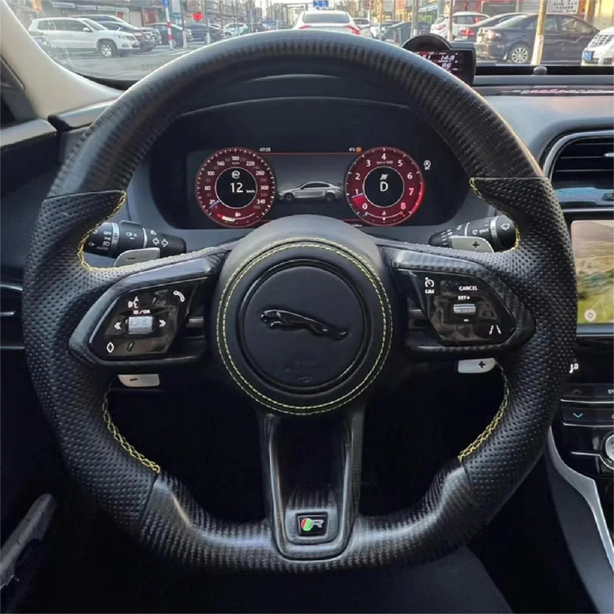 Carbon Fiber Steering Wheel fits Jaguar E-Pace  2021-2026