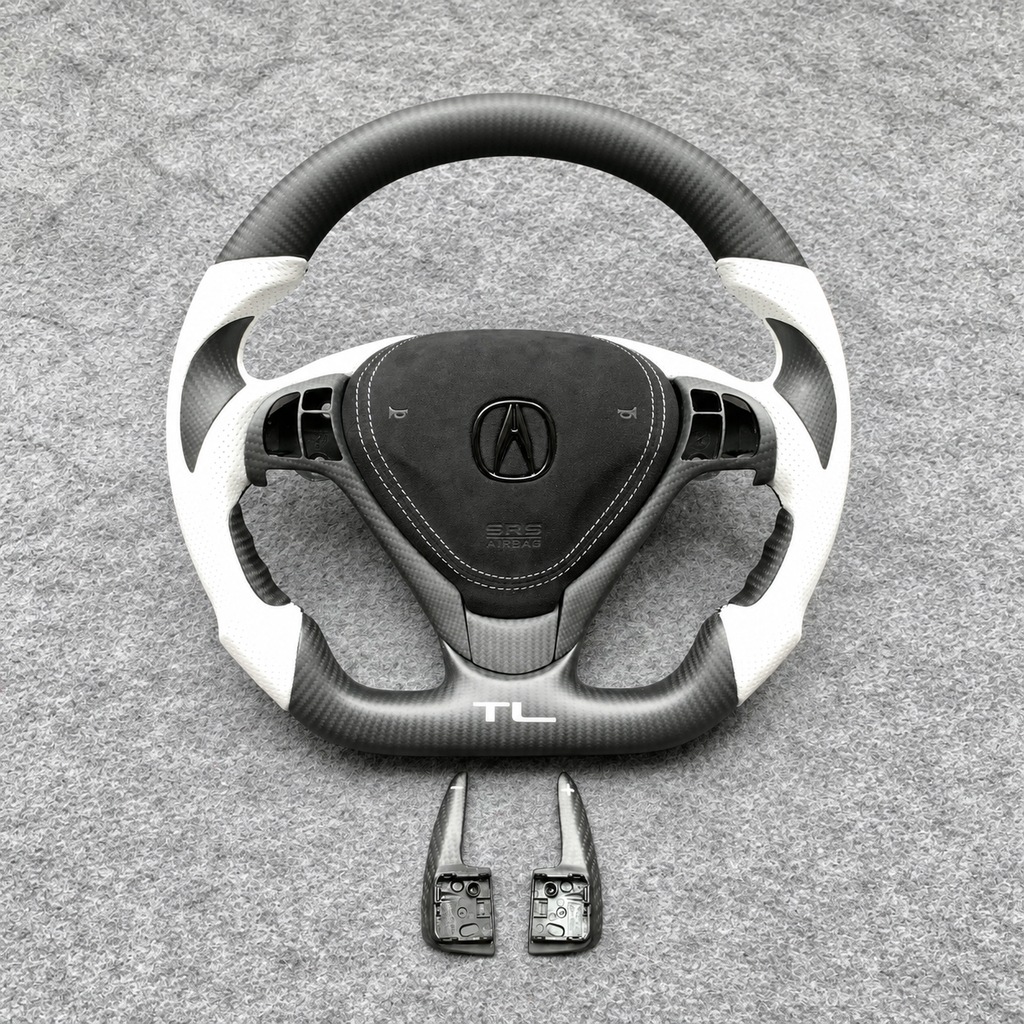 Matte carbon fiber steering wheel fits Acura ILX RDX 2013‑2020