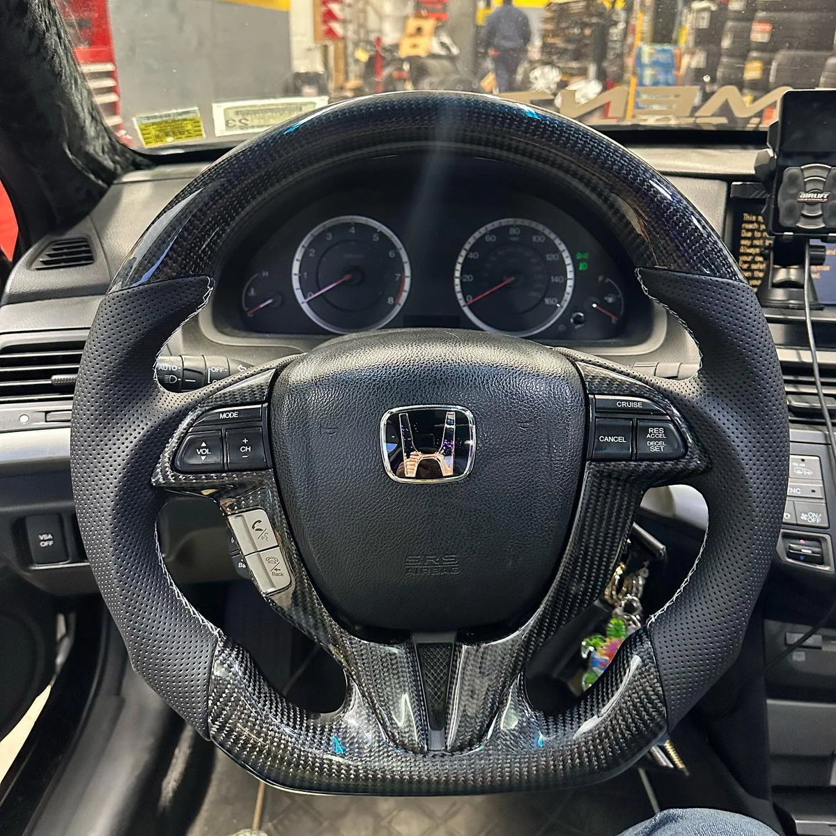 Carbon Fiber Steering Wheel Fits Honda 2008-2012 Accord Coupe