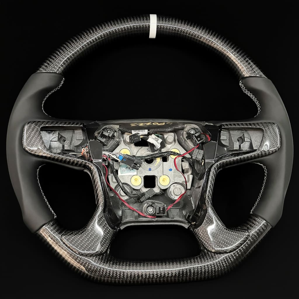 Carbon Fiber Steering Wheel Fits 2014-2018 GMC Sierra / GMC Yukon 2015–2020