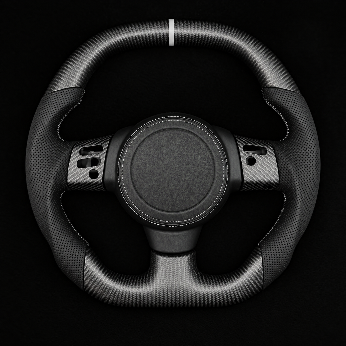 Matte Carbon Fiber Steering Wheel Fits Toyota FJ Cruiser 2006-2017