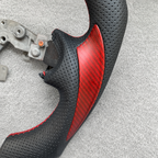 F1 Style Matte Red Carbon Fiber Steering Wheel fits 2010-2018 Nissan Juke