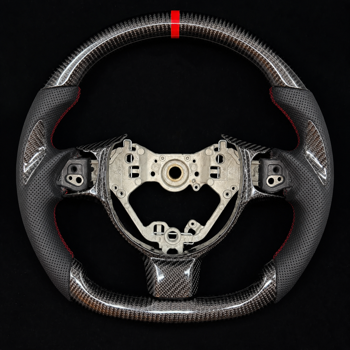 Premium Carbon Fiber Steering Wheel Fits Toyota FT86 GT86 FRS 2017-2026 / Subaru BRZ 2017-2026