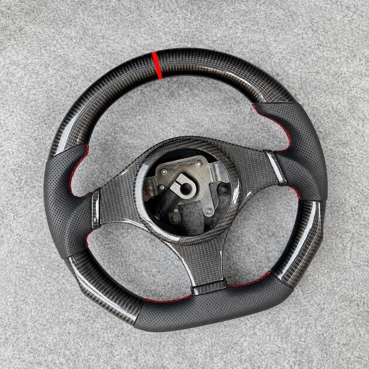 Carbon Fiber Steering Wheel Fits 2001-2007 Mitsubishi EVO 7 8 9