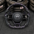 Purple Flakes Forged Carbon Fiber Steering Wheel For Kia K5