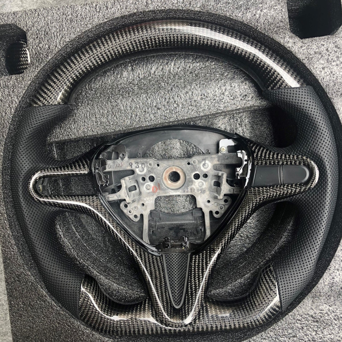 Carbon Fiber Steering Wheel Fits Honda Civic FD2 2006‑2011