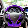 Purple Carbon Fiber Steering Wheel Fits Acura TLX 2015-2020 / MDX 2014-2020