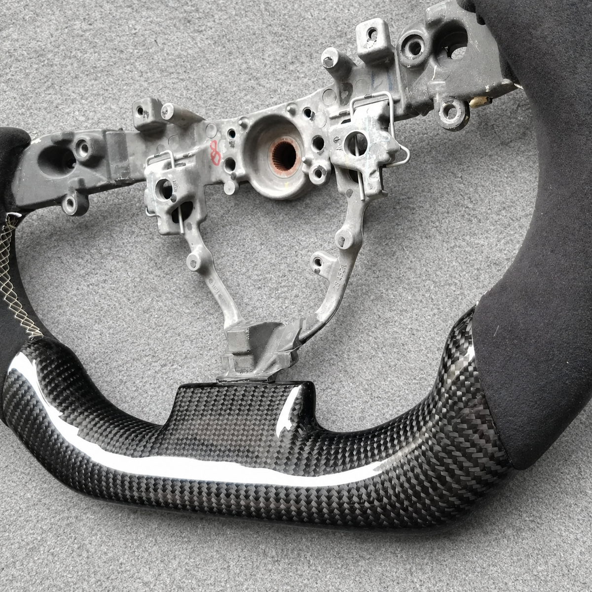 Alcantara Carbon Fiber Steering Wheel Fits 2011‑2015 Scion iQ