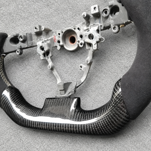 Alcantara Carbon Fiber Steering Wheel Fits 2011‑2015 Scion iQ