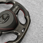Carbon Fiber Steering Wheel Fits Lexus 2016-2022 RX350 450h / ES350 ES300 / GS350 GS450 / LX570 / GS300 GS200T | 2020-2023 GX460