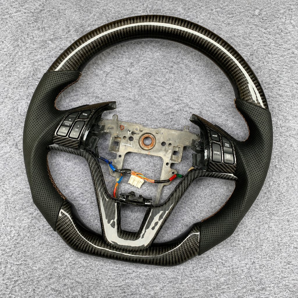 Carbon Fiber Steering Wheel Fits Honda CR‑V 2007‑2011