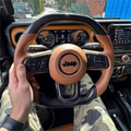 Custom Carbon Fiber Steering Wheel fits 2019-2026 Jeep Wrangler 2018-2026 Jeep Gladiator