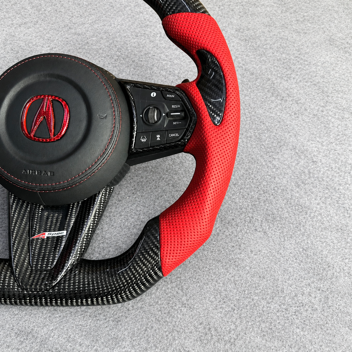 Custom carbon fiber steering wheel fits Acura RDX 2019‑2025