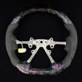 LED Purple Flakes Forged Carbon Fiber Steering Wheel fits 2006-2010 WK1 Jeep Grand Cherokee SRT8