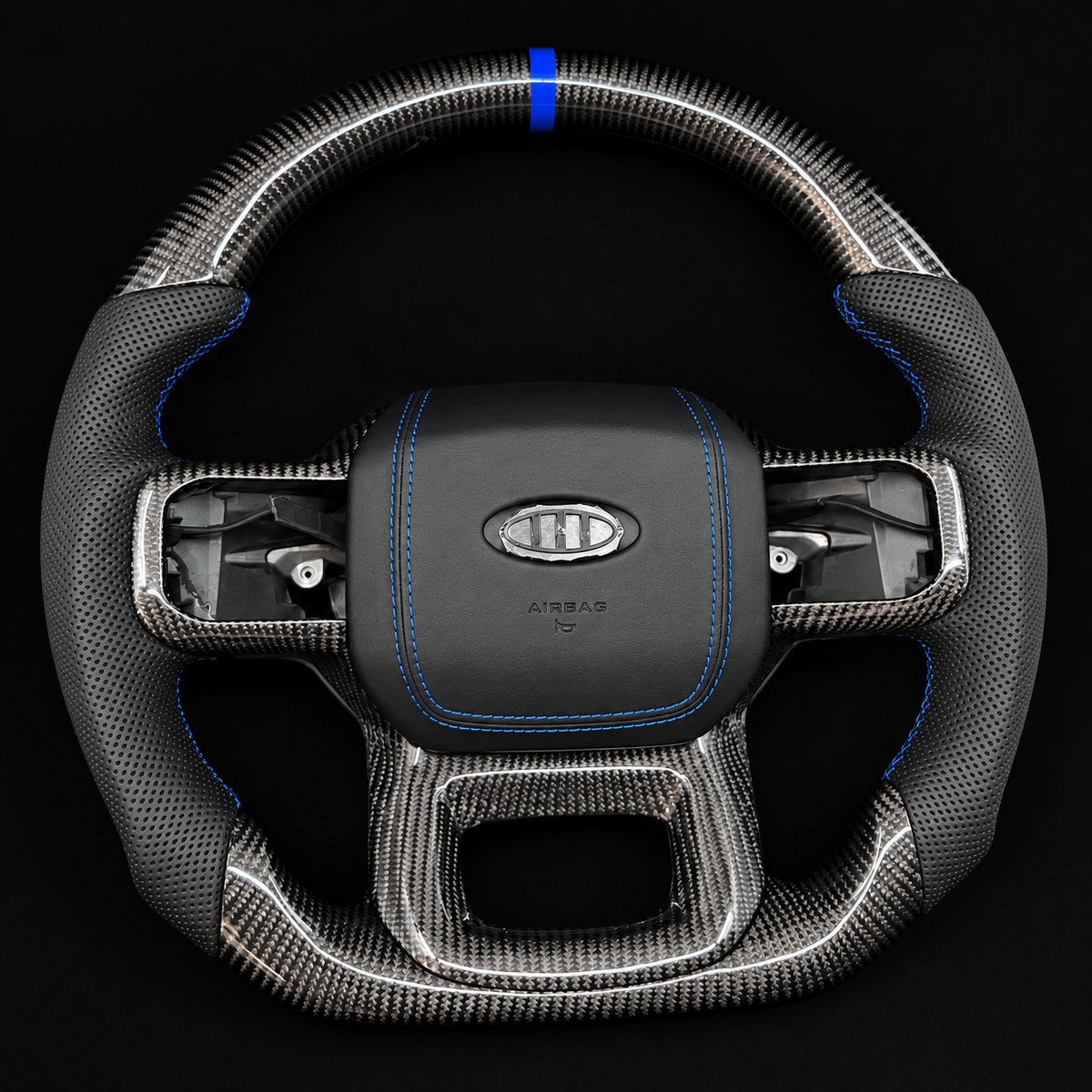 Carbon Fiber Steering Wheel Fits Ford F150 / Raptor 2021+