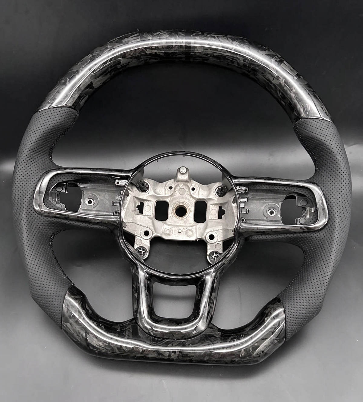 Forged Carbon Fiber Steering Wheel fits 2019-2026 Jeep Wrangler / 2018-2026 Jeep Gladiator